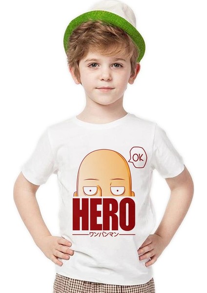 One Punch Man Hero ok Erkek Çocuk T-Shirt