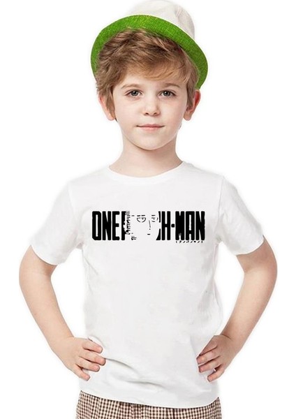 One Punch Man logo Erkek Çocuk T-Shirt