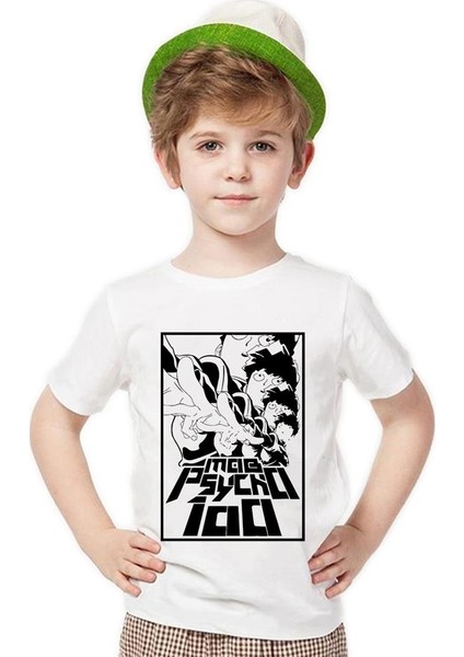 One Punch Man mob psycho 100 Erkek Çocuk T-Shirt