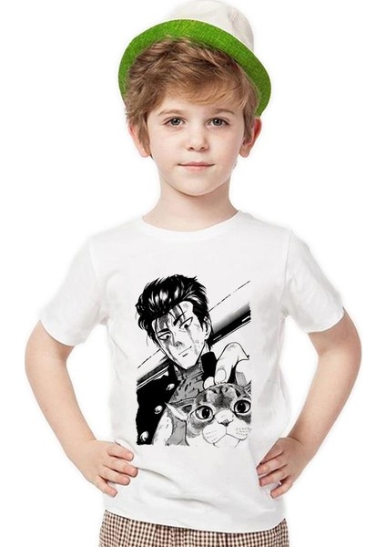 One Punch Man cat Erkek Çocuk T-Shirt