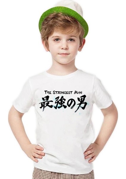 One Punch Man the strongest man Erkek Çocuk T-Shirt