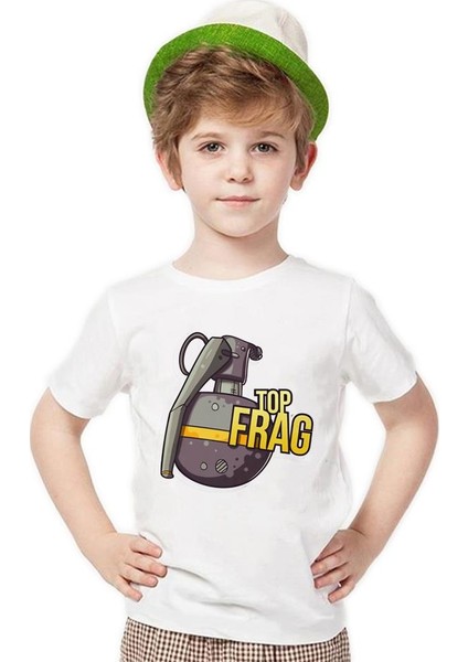 Pubg fire in the hole top frag Erkek Çocuk T-Shirt