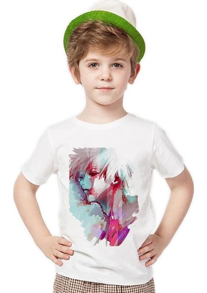 Tokyo Ghoul ken kaneki Erkek Çocuk T-Shirt