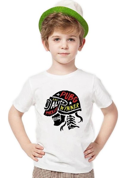 Pubg kurukafa Erkek Çocuk T-Shirt