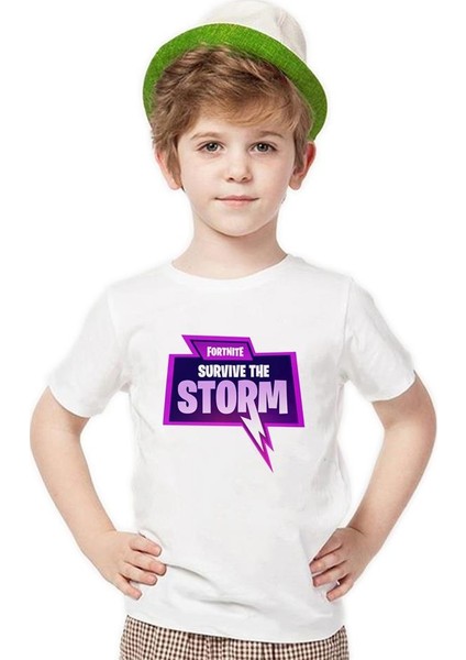 Fortnite Survive The Storm Erkek Çocuk T-Shirt