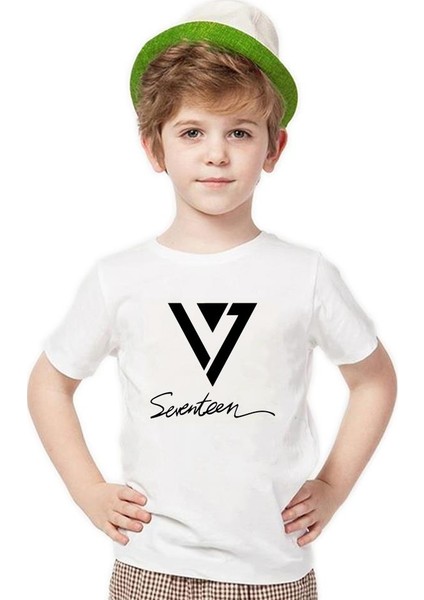 K-pop Seventeen Erkek Çocuk T-Shirt