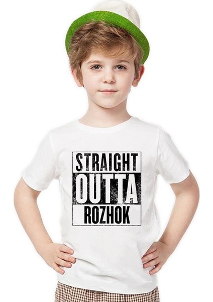 Pubg straıght outta rozhok Erkek Çocuk T-Shirt