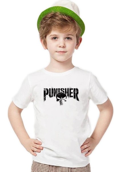 The Punisher Logo Erkek Çocuk T-Shirt