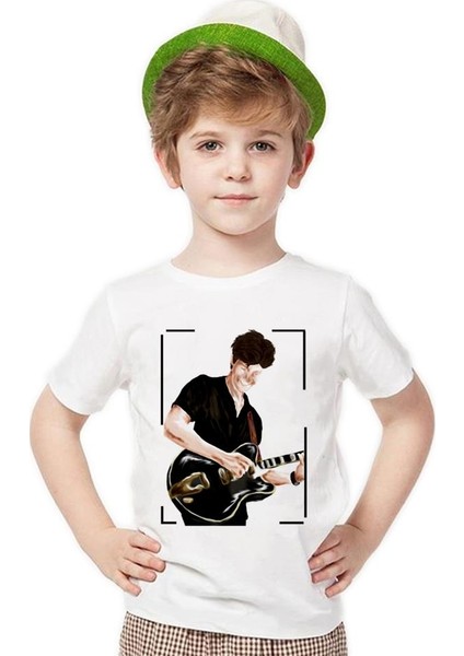 Shawn Mendes Gitar Erkek Çocuk T-Shirt