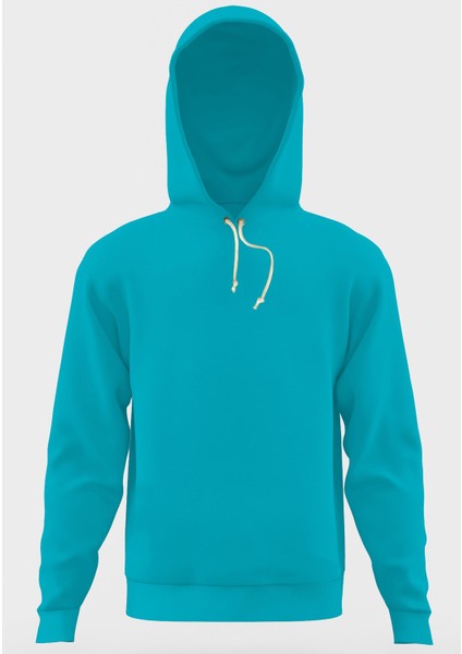Turkuaz Erkek Sweatshirt