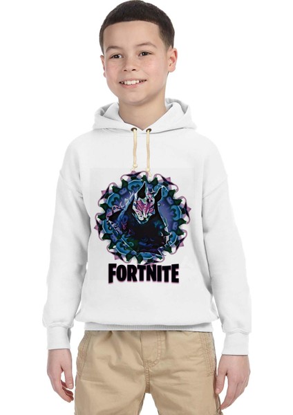Fortnite Drift Mandala Blue Çocuk Sweatshirt