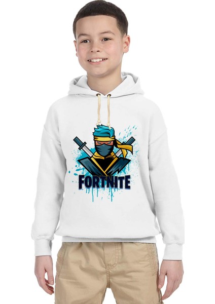 Fortnite ninja Çocuk Sweatshirt