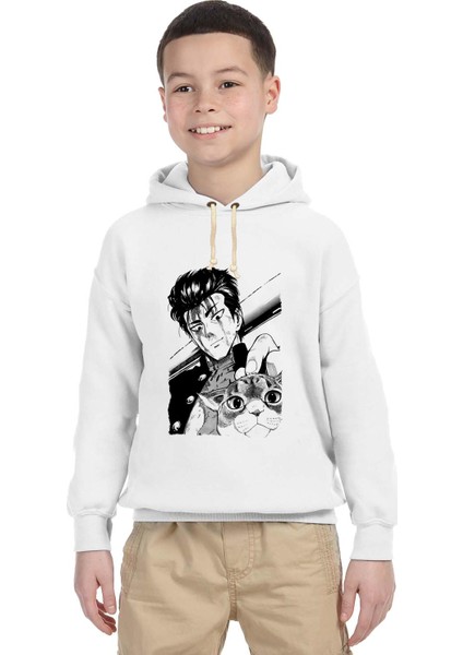 One Punch Man cat Çocuk Sweatshirt