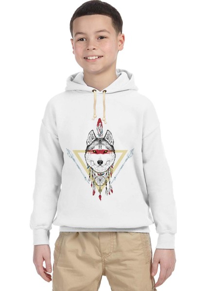 Dreamcatcher wolf Çocuk Sweatshirt