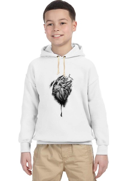 Kalbim motorla carpiyor Çocuk Sweatshirt
