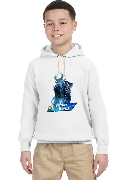 Fortnite #1 Victory Royale ragnarok Çocuk Sweatshirt