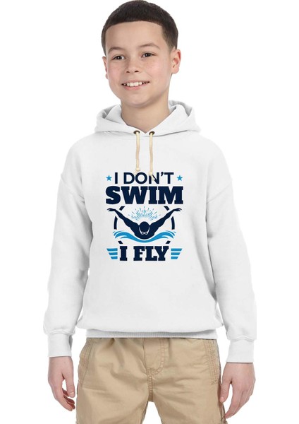 I dont swim i fly Çocuk Sweatshirt