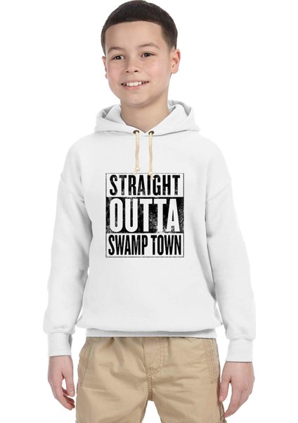 Pubg straıght outta swamp town Çocuk Sweatshirt