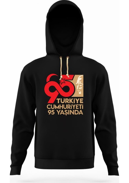 Atatürk Türkiye 95 yaşında 29 Ekim Erkek Sweatshirt