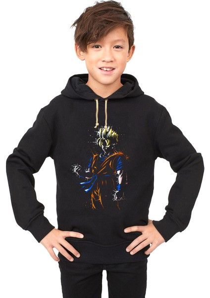 Dragon ball z süper saiyan Çocuk Sweatshirt