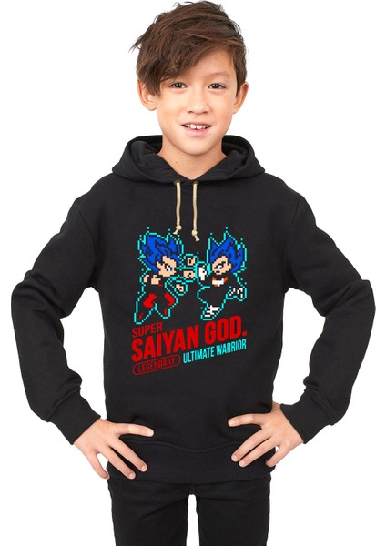 Dragon ball z Saiyan God. Çocuk Sweatshirt
