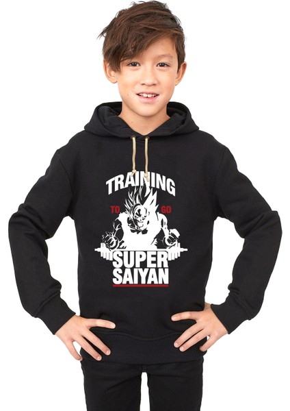 Dragon ball z süper saiyan Çocuk Sweatshirt