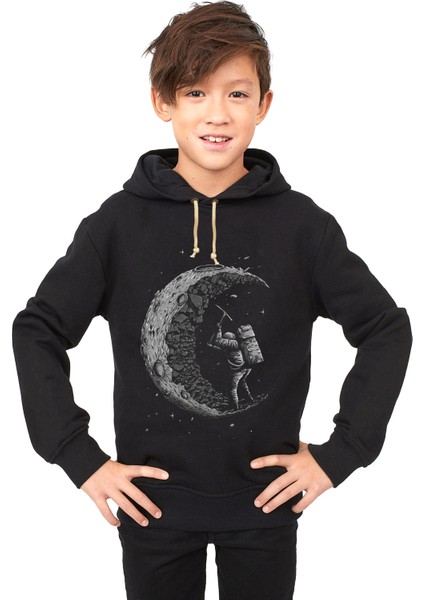 Moon Astronot Çocuk Sweatshirt