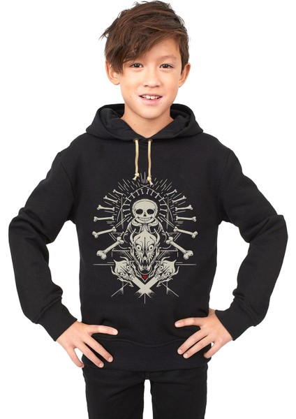 Undertale Skull iskelet Çocuk Sweatshirt
