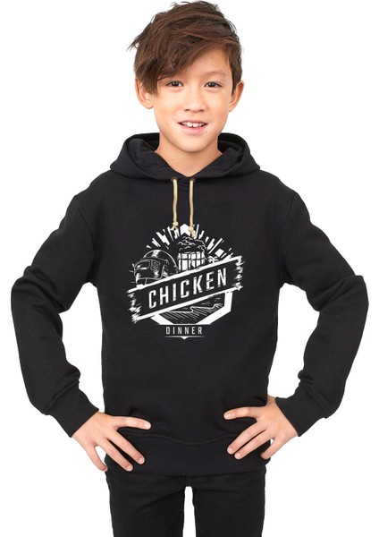 pubg chıcken dınner Çocuk Sweatshirt