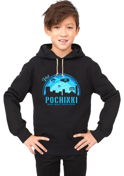 pubg pochınkı mavi Çocuk Sweatshirt