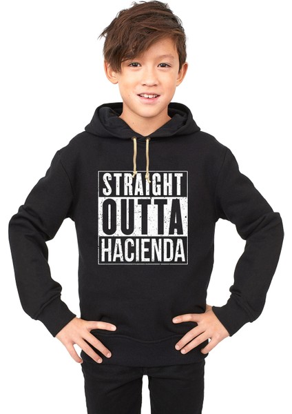 pubg straıght outta hacienda Çocuk Sweatshirt