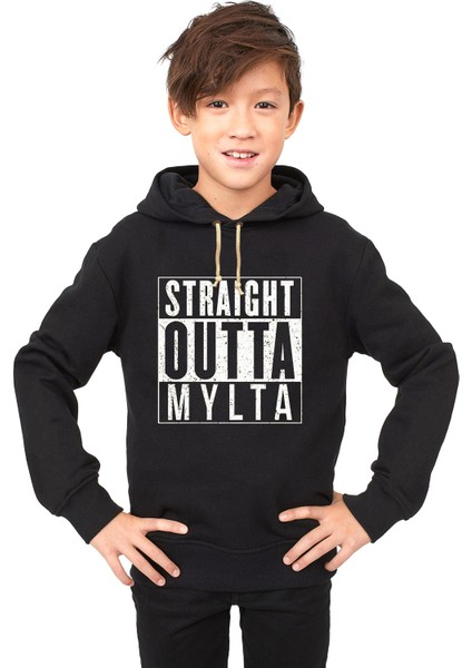pubg straıght outta mylta Çocuk Sweatshirt