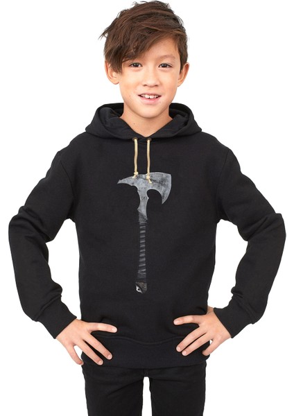 lucifer zombie skull Çocuk Sweatshirt