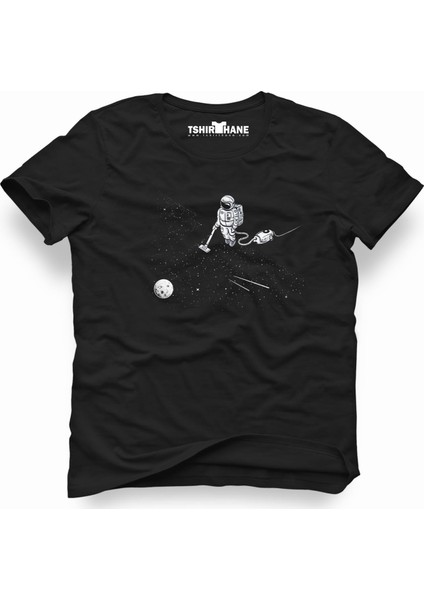 Nasa uzay Astronot Dünya Ay Erkek T-Shirt