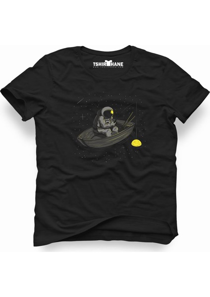 Nasa uzay Astronot Dünya Ay Erkek T-Shirt
