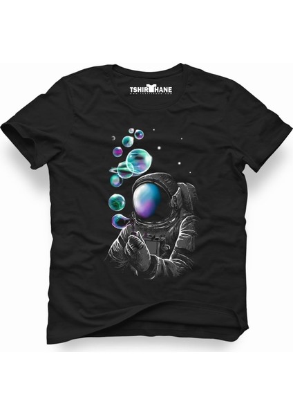 Nasa uzay Astronot Dünya Ay Erkek T-Shirt