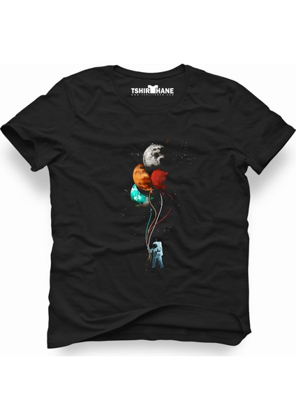 Nasa uzay Astronot Dünya Ay Erkek T-Shirt