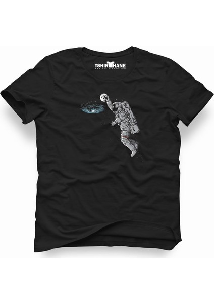 Nasa uzay Astronot Dünya Ay Erkek T-Shirt