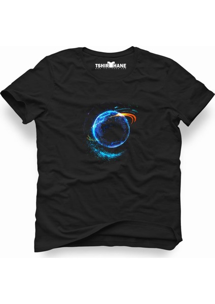 Nasa uzay Astronot Dünya Ay Erkek T-Shirt