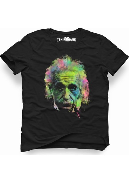 Albert einstein colors Erkek T-Shirt