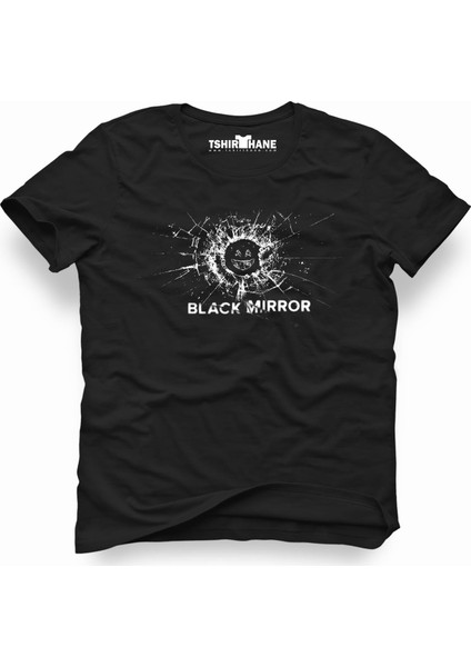 Black mirror logo Erkek T-Shirt