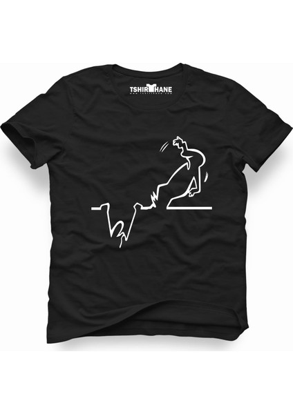 La linea trt cizgi adam accident Erkek T-Shirt