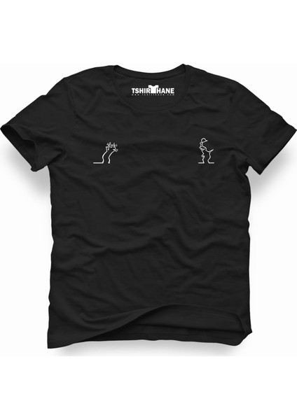 La linea trt cizgi adam joke Erkek T-Shirt