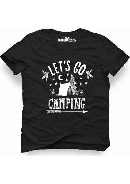 Lets go camping çadir Erkek T-Shirt