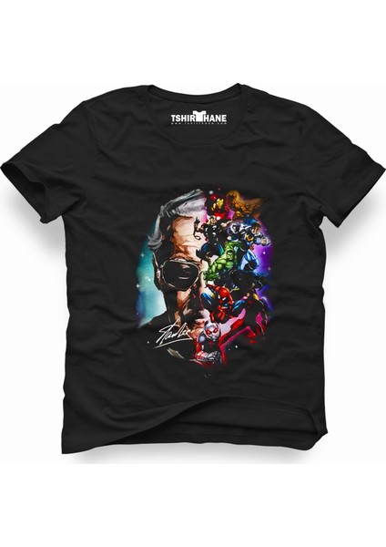 Marvel stan lee brush Erkek T-Shirt