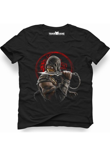 Mortal kombat scorpion fatality Erkek T-Shirt