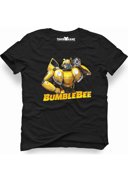 Transformers bumblebee music black 2018 Erkek T-Shirt