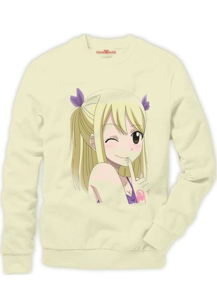 Fairy Tail Glass Anime Erkek Sweatshirt