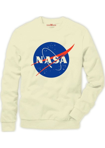 Nasa logo Uzay Tema Erkek Sweatshirt