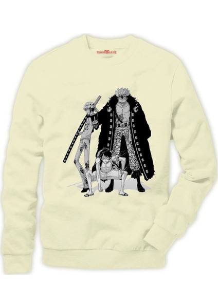One piece Luffy Nami zoro ... Erkek Sweatshirt